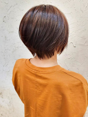 【Flor】*大人ショート＋オリーブブラウン*