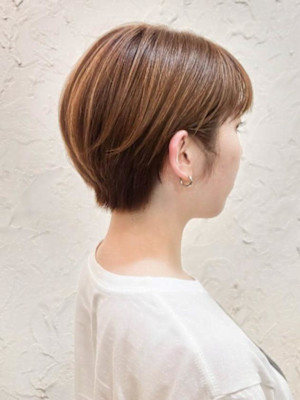 【Flor】*小顔ショート+アッシュオリーブ*