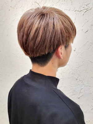 【Flor】*メンズマッシュ+刈り上げ+ペールベージュ