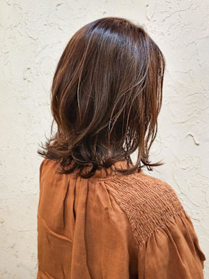 【Flor】*くびれミディ+マロンブラウン*