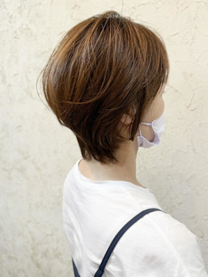 【Flor】*大人ショート＋オリーブベージュ*