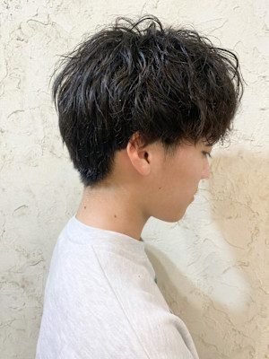 【Flor】*メンズパーマ＋ショートマッシュ*