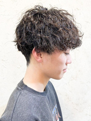 【Flor】*メンズパーマ＋マッシュ＋ショート*