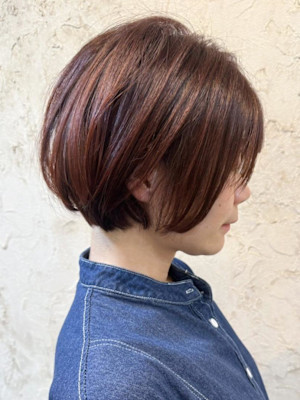 【Flor】*大人女子＋ショートボブ+マロンブラウン*