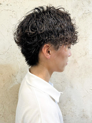 【Flor】*メンズショート＋フェザーパーマ*