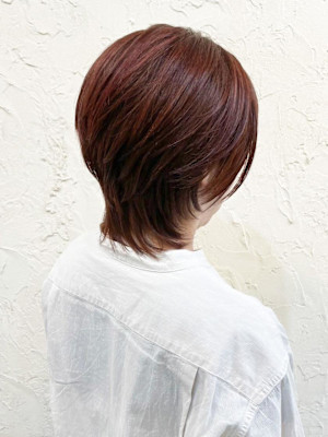 【Flor】*大人レイヤーショート＋ショコラブラウン*