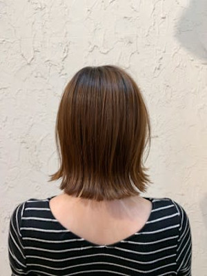 【Flor】*外ハネボブ+ヌーディベージュ*