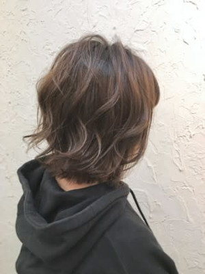 【Flor】*エッジショートボブ+アッシュブラウン＊