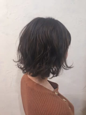 【Flor】*ミニマムフェザーボブ+モカブラウン＊