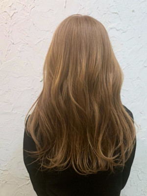 【Flor】*ビジューカール+ハニーベージュ*