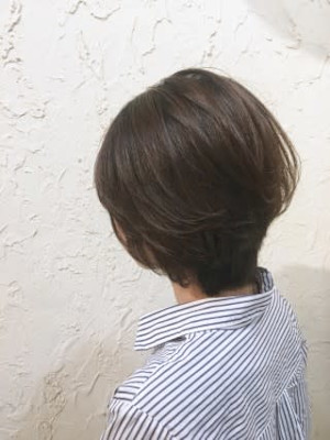 【Flor】*丸みショートボブ+パールベージュ*