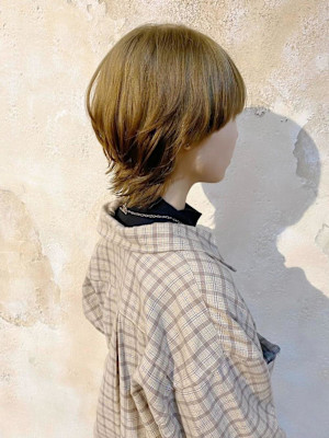 【Flor】*マッシュウルフ+オリーブベージュ*