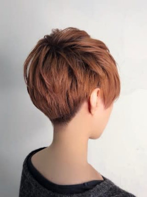 【Flor】*ピンキーアッシュ+メンズライクショート*