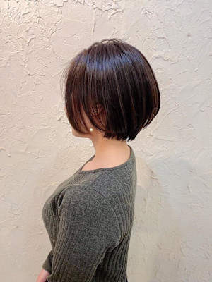 【Flor】*ミニボブ+カシスブラウン*