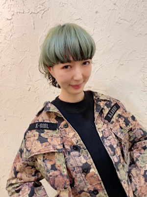 【Flor】*ライムグリーン+グランジマッシュ*