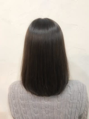 【Flor】*ツヤ髪+カーキグレー+ボブディ*