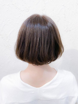 【Flor】*ナチュラルボブ+フォギーベージュ*