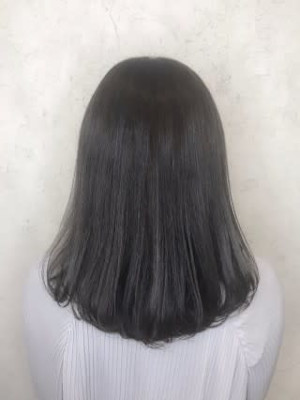 【Flor】*フェミニンミディ+暗髪モノグレー*