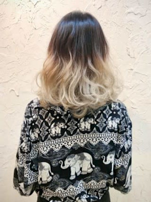 【Flor】*グラデーションカラー+ブリーチ*