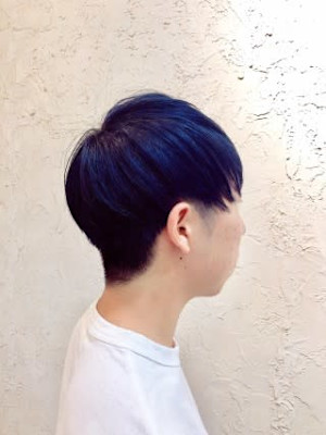 【Flor】*ショートレイヤー+ネイビーブルー*