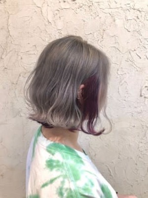 【Flor】*ミルクティアッシュ+インナーピンク*