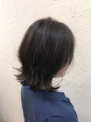 【Flor】*くびれセミディ+暗髪シアーグレージュ*