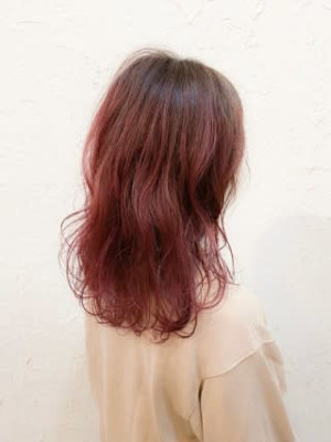 【Flor】*バレイヤージュ+ベリーピンク*