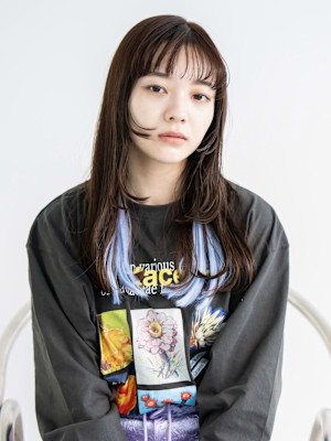 艶髪♪ブリーチなしベージュ×インナーカラー