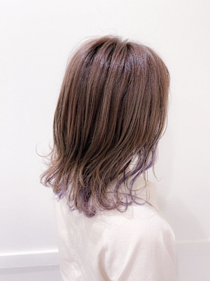 【Flor】*インナーカラー+しのぷパープル*