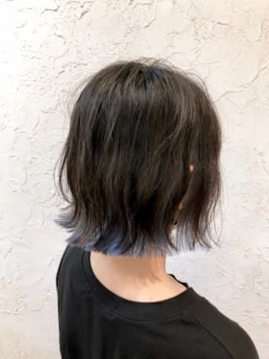 【Flor】*ヌードグレージュ+インナーロイヤルブルー