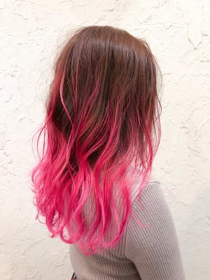 【Flor】*グラデーション+ビビットピンク*