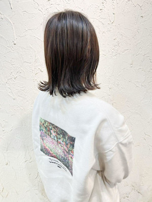 【Flor】*くびれボブ+チャコールグレージュ*