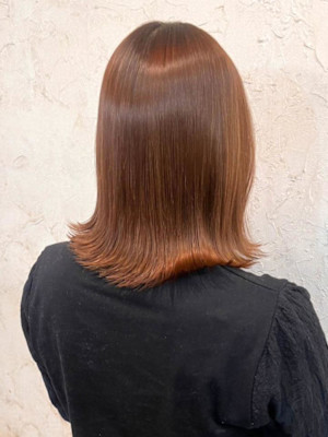 【Flor】*髪質改善+外ハネミディ+ブラウン*