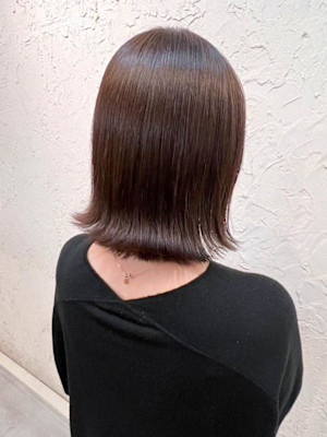 【Flor】*外ハネボブ+髪質改善+シルキーブラウン*