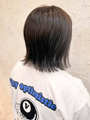 【Flor】*外ハネボブ+アッシュグレージュ*