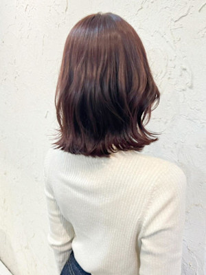 【Flor】*くびれボブ+チャコールブラウン＊