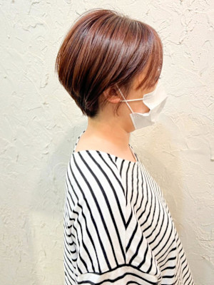 【Flor】*マニッシュショート+ピンクブラウン*