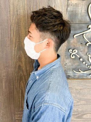 【Flor】*刈り上げショート+アップバング*