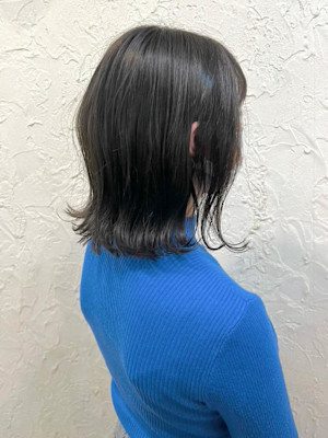 【Flor】*波巻きボブ+アッシュグレー*