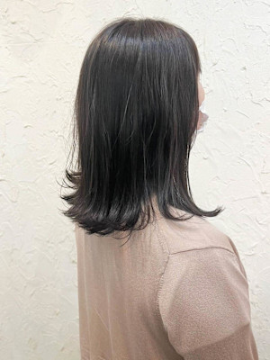 【Flor】*外ハネミディ+ブルーグレージュ*