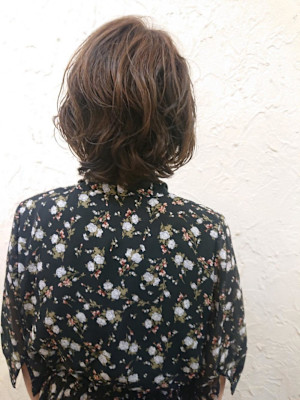 【Flor】*モダンボブ+グロッシーブラウン*