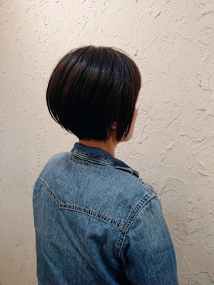 【Flor】*マニッシュボブ+カシスブラウン*