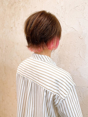 【Flor】*インナーラインカラー+ペールピンク*