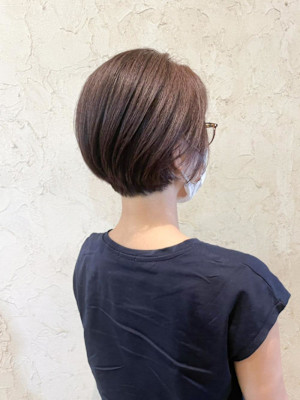 【Flor】*ナチュラルショートボブ+チャコールグレー