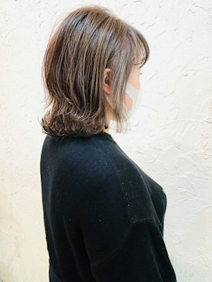 【Flor】*くびれ外ハネボブ+パールベージュ*