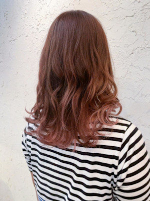 【Flor】*Aラインセミディ+ダスティピンク*