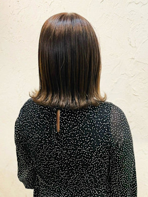 【Flor】*外ハネボブ+ショコラベージュ*