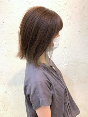 【Flor】*インナーカラー+ペールホワイト*