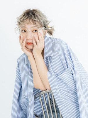 ケアブリーチ♪透明感ブロンドベージュ