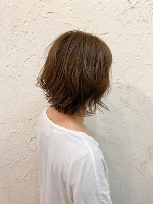 【Flor】*外ハネボブ+シナモンベージュ*